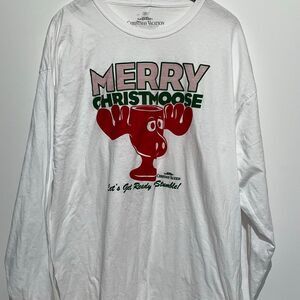 National Lampoon's‎ Christmas Vacation Men's White Long Sleeve T-Shirt Size 2X